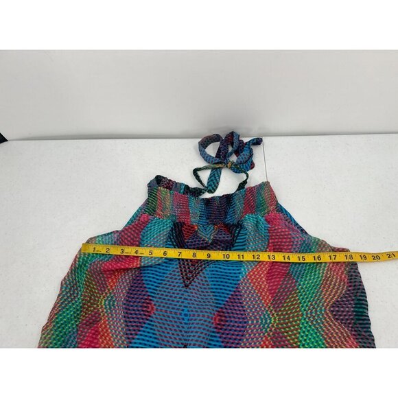 Anthro S Conditions Apply‎ Smocked Sheer Halter Top - Picture 4 of 10